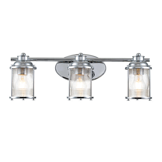 Quintiesse Ashland Bay Three-Light Bathroom Wall Light