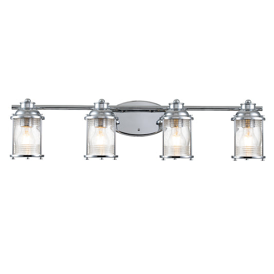 Quintiesse Ashland Bay 4-Light Bathroom Wall Light