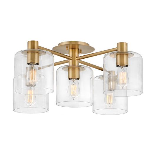 Quintiesse Axel 5-Light Semi-Flush Ceiling Light
