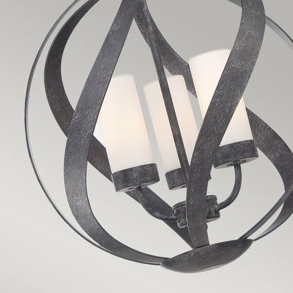 Quintiesse Blacksmith 3-Light Outdoor Chandelier
