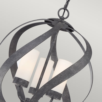 Quintiesse Blacksmith 3-Light Outdoor Chandelier