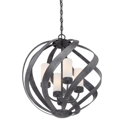 Quintiesse Blacksmith 4‑Light Outdoor Chandelier