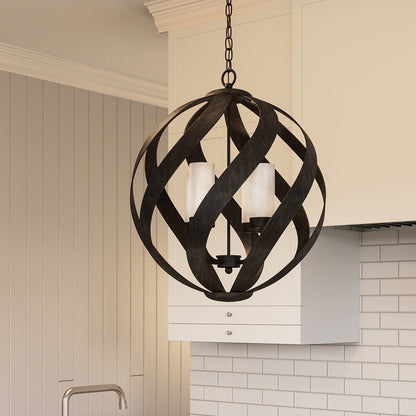Quintiesse Blacksmith 4‑Light Outdoor Chandelier