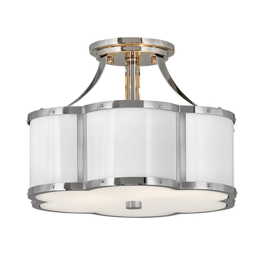 Quintiesse Chance Semi-flush Ceiling Light
