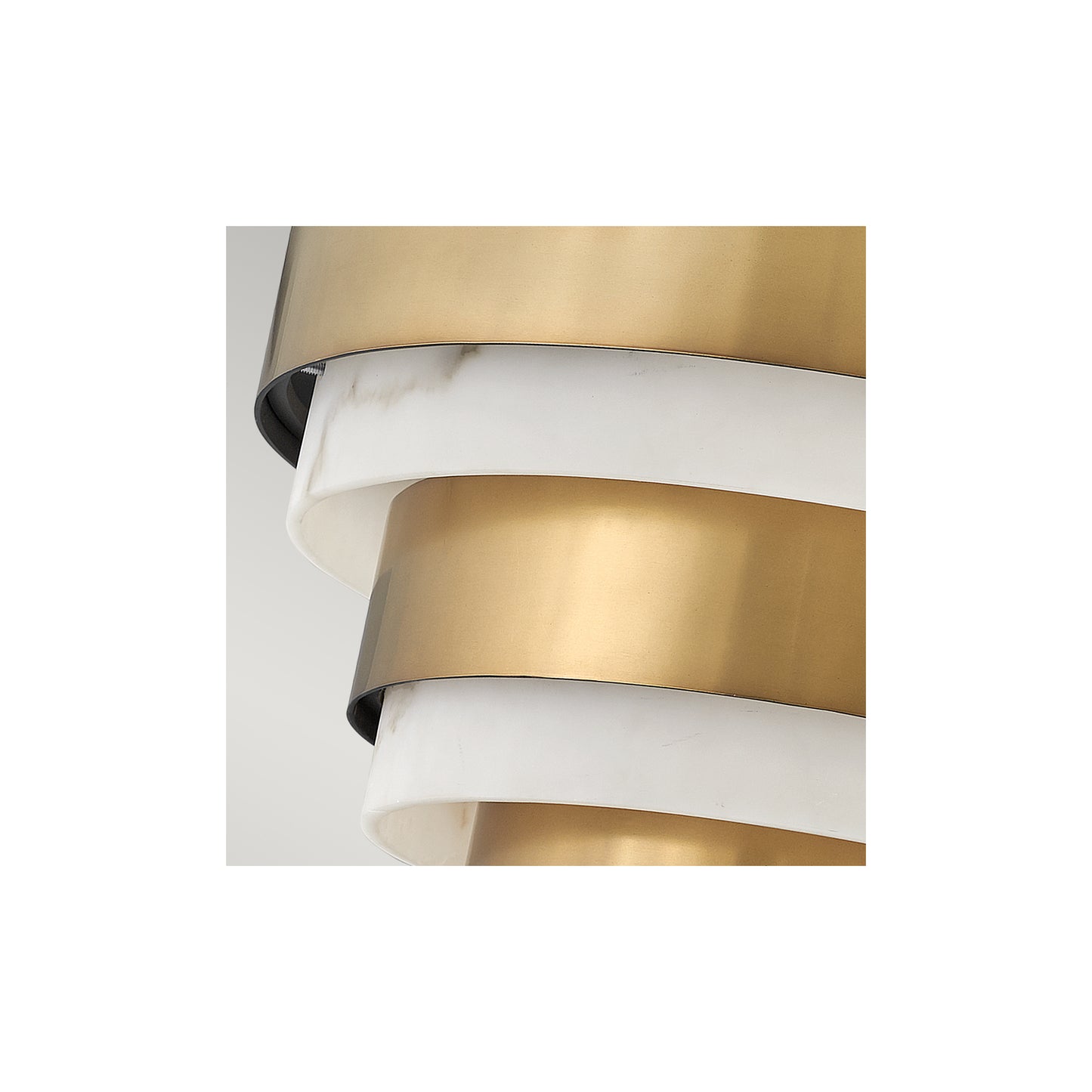 Echelon 3-Light Semi-flush Mount in Heritage Brass