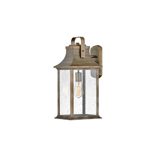 Grant 1-Light Wall Lantern in Burnished Bronze