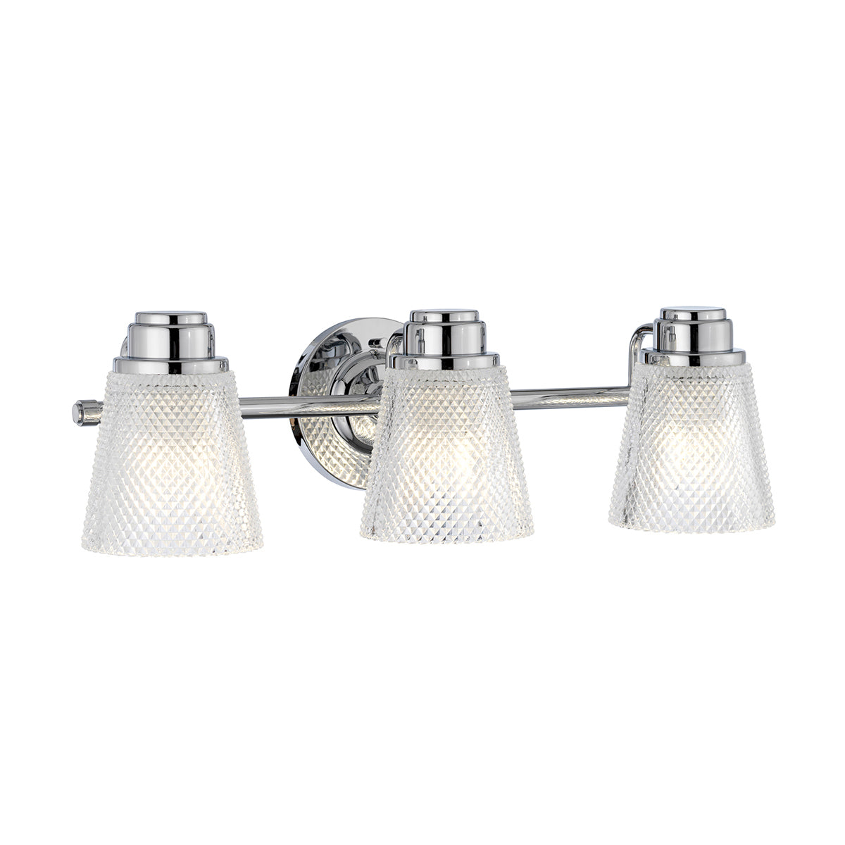 Quintiesse Hudson Three-Light Bathroom Wall Light