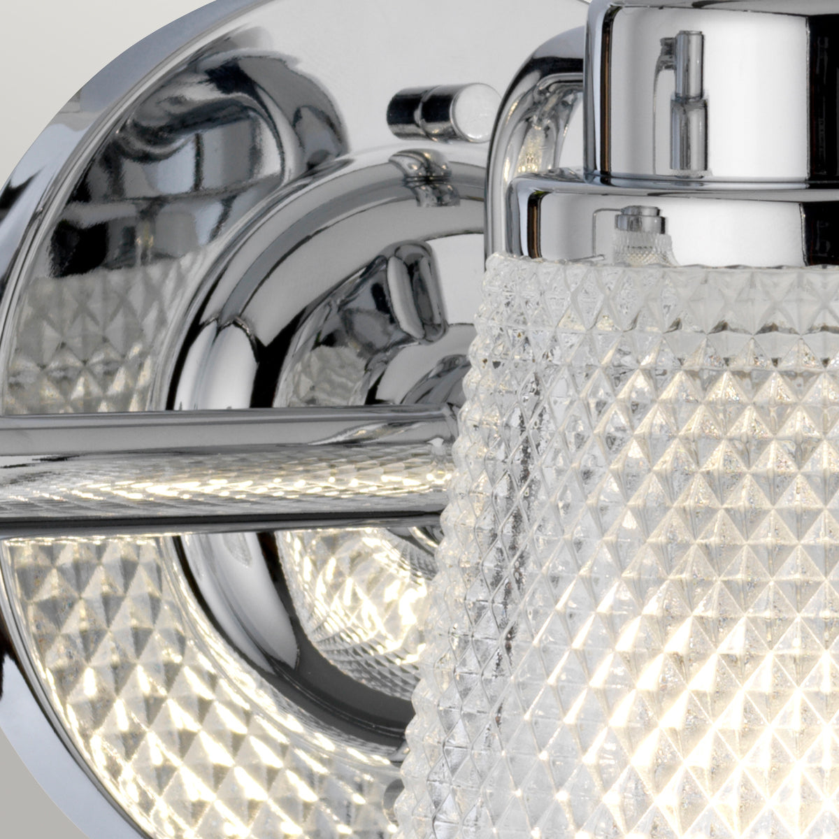 Quintiesse Hudson Three-Light Bathroom Wall Light