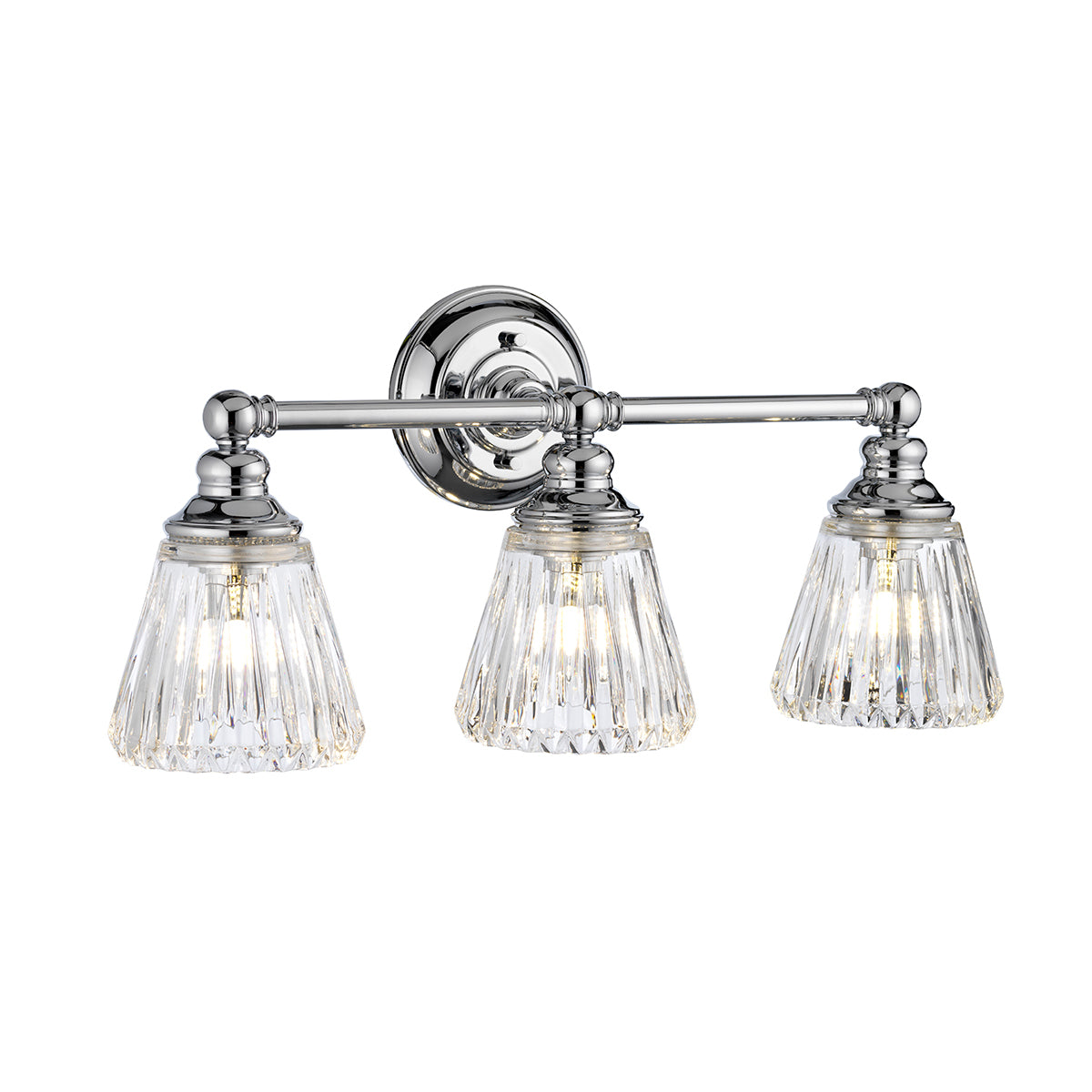 Quintiesse Keynes Three-Light Bathroom Wall Light