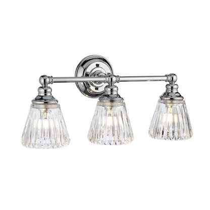 Quintiesse Keynes Three-Light Bathroom Wall Light