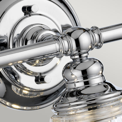 Quintiesse Keynes Three-Light Bathroom Wall Light