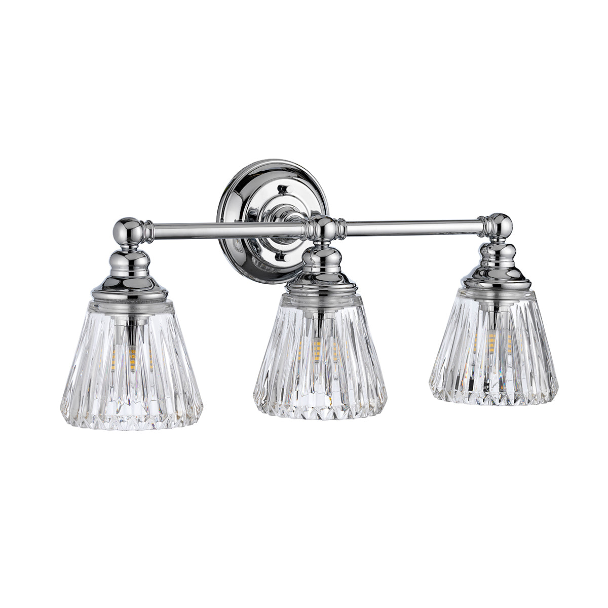 Quintiesse Keynes Three-Light Bathroom Wall Light