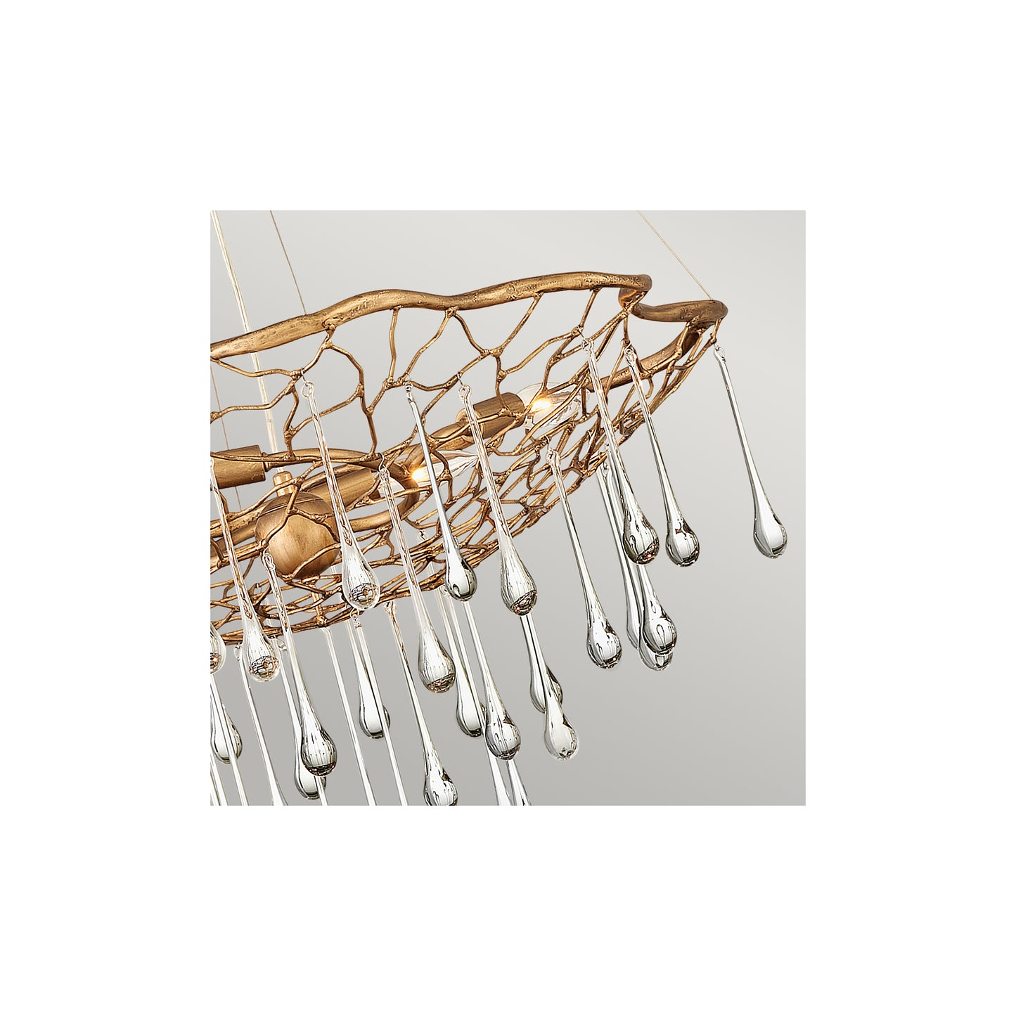 Laguna 4-Light Pendant in Burnished Gold