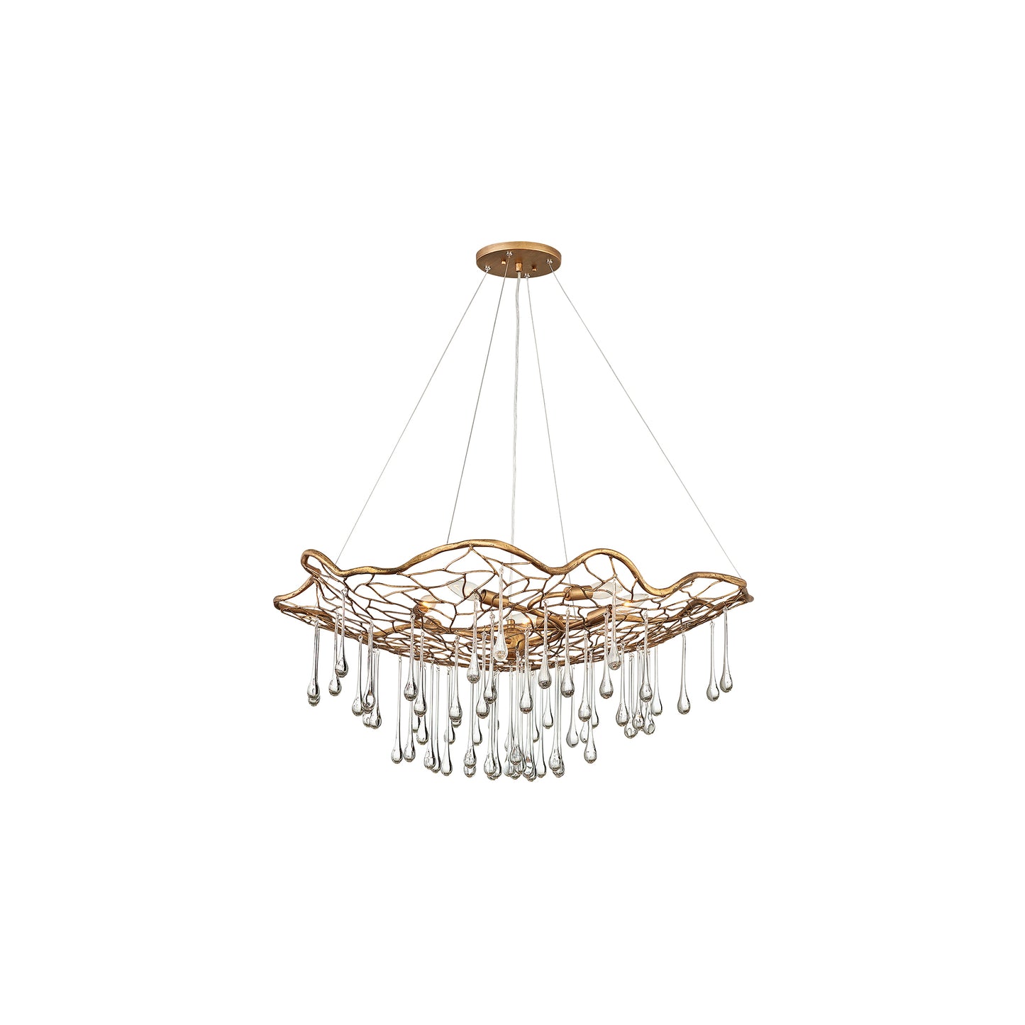 Laguna 6-Light Pendant in Burnished Gold
