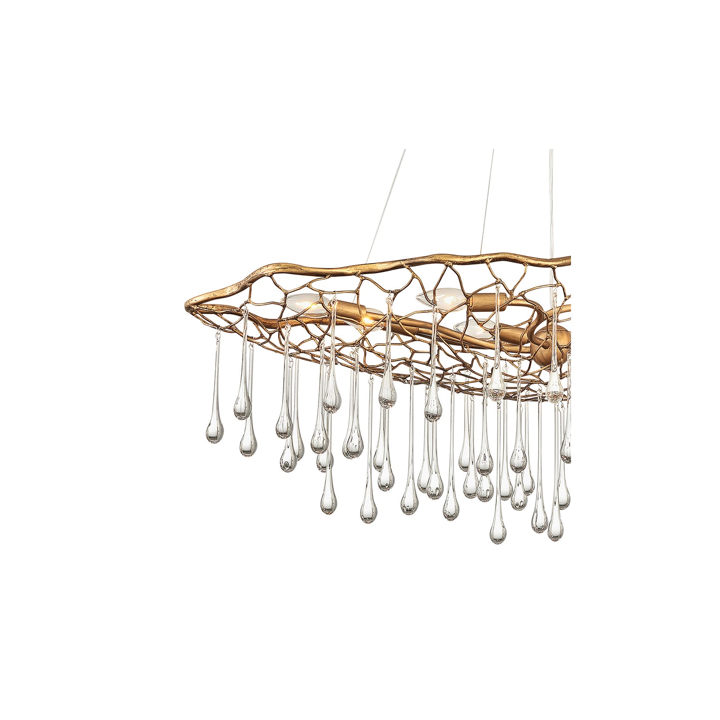 Laguna 8-Light Pendant in Burnished Gold