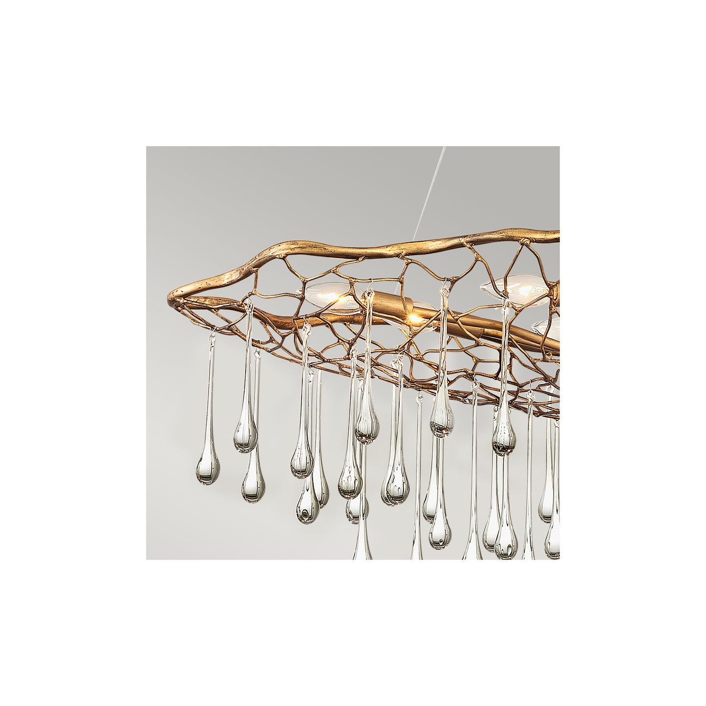 Laguna 8-Light Pendant in Burnished Gold