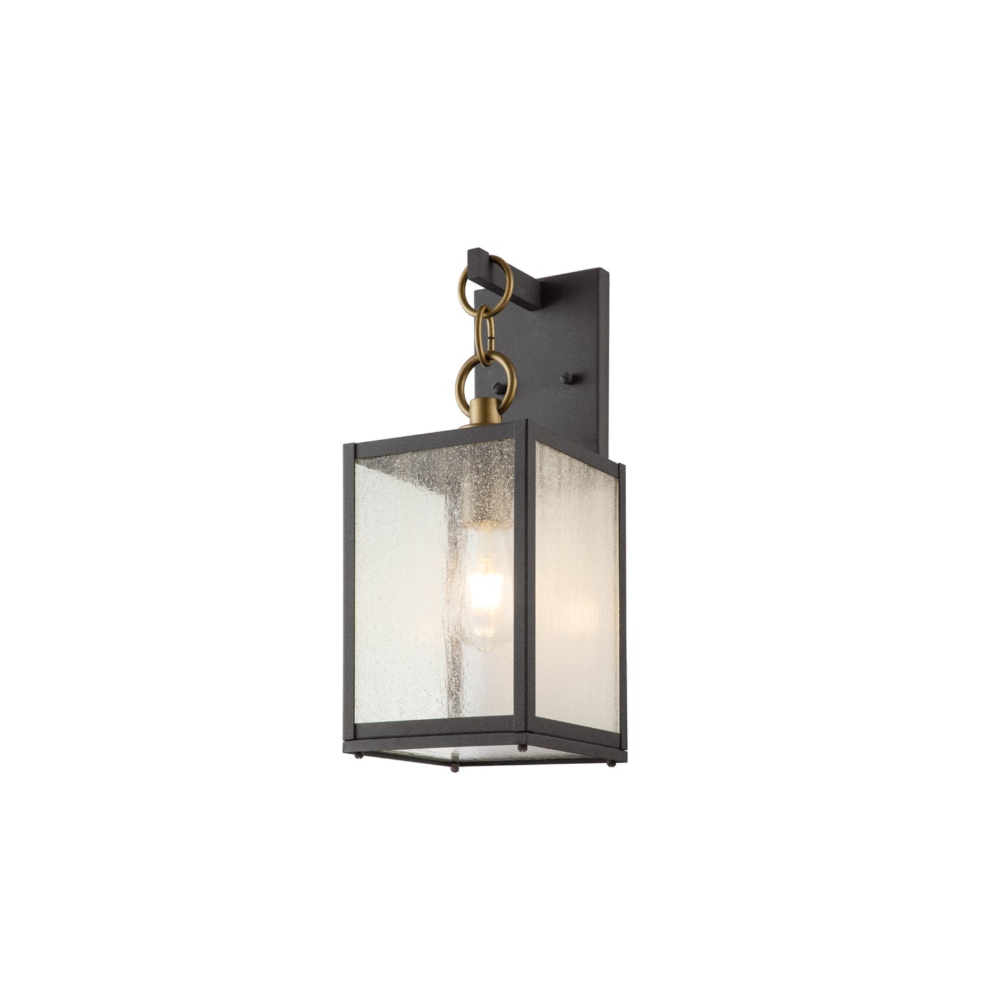 Lahden 1-Light Wall Lantern in Weathered Zinc