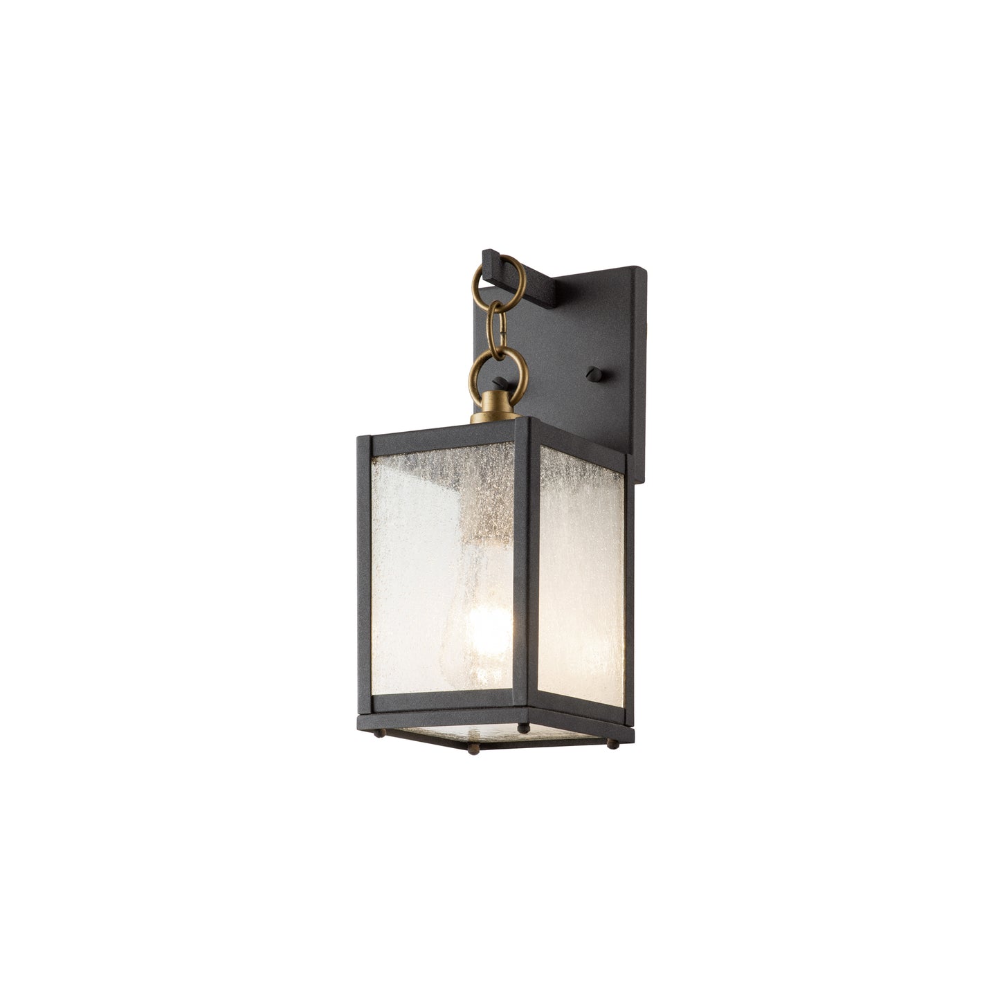 Lahden 1-Light Wall Lantern in Weathered Zinc