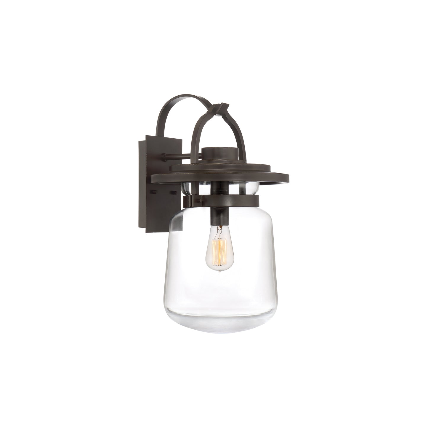 Lasalle 1-Light Wall Lantern in Western Bronze