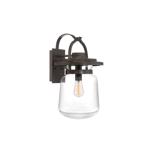 Lasalle 1-Light Wall Lantern in Western Bronze