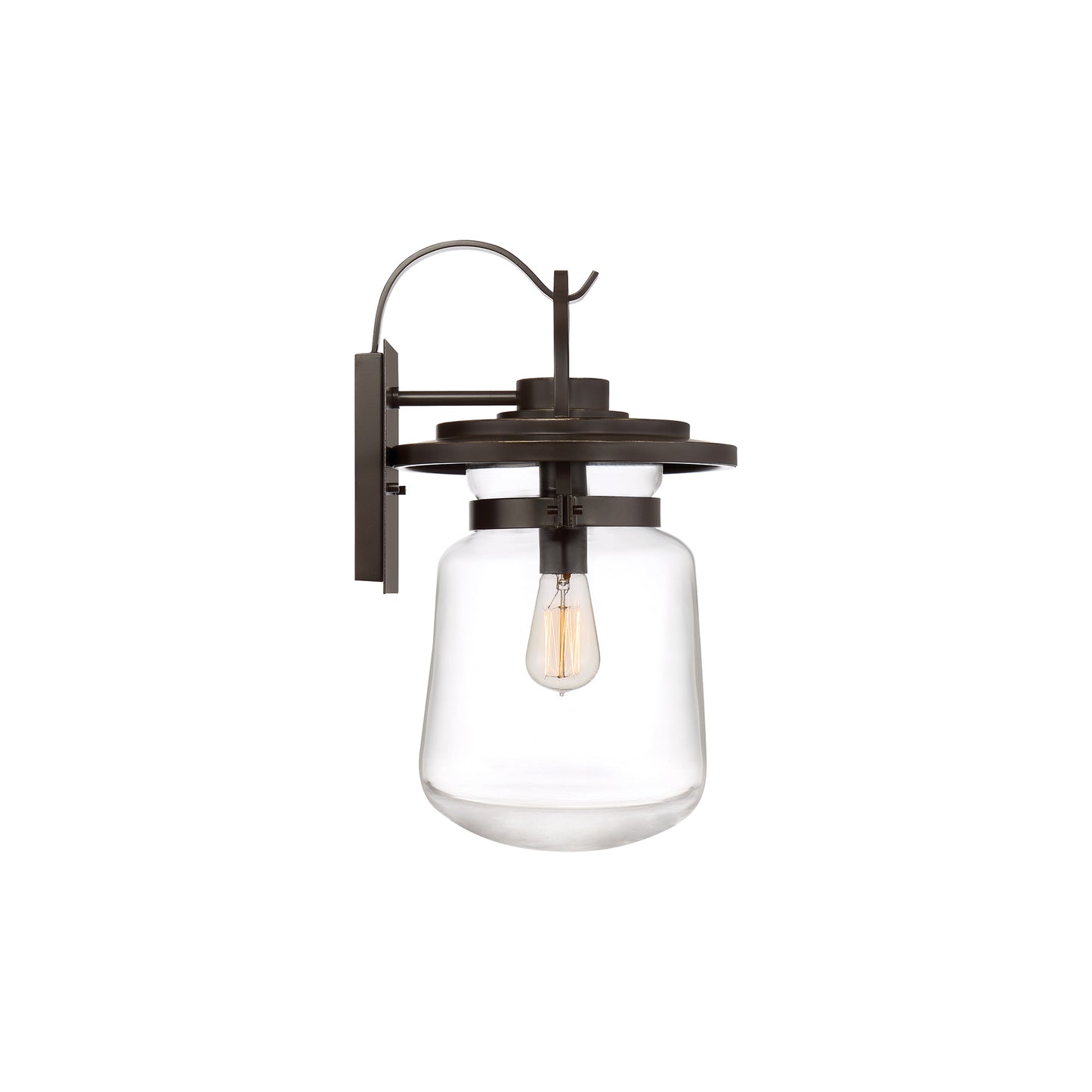 Lasalle 1-Light Wall Lantern in Western Bronze