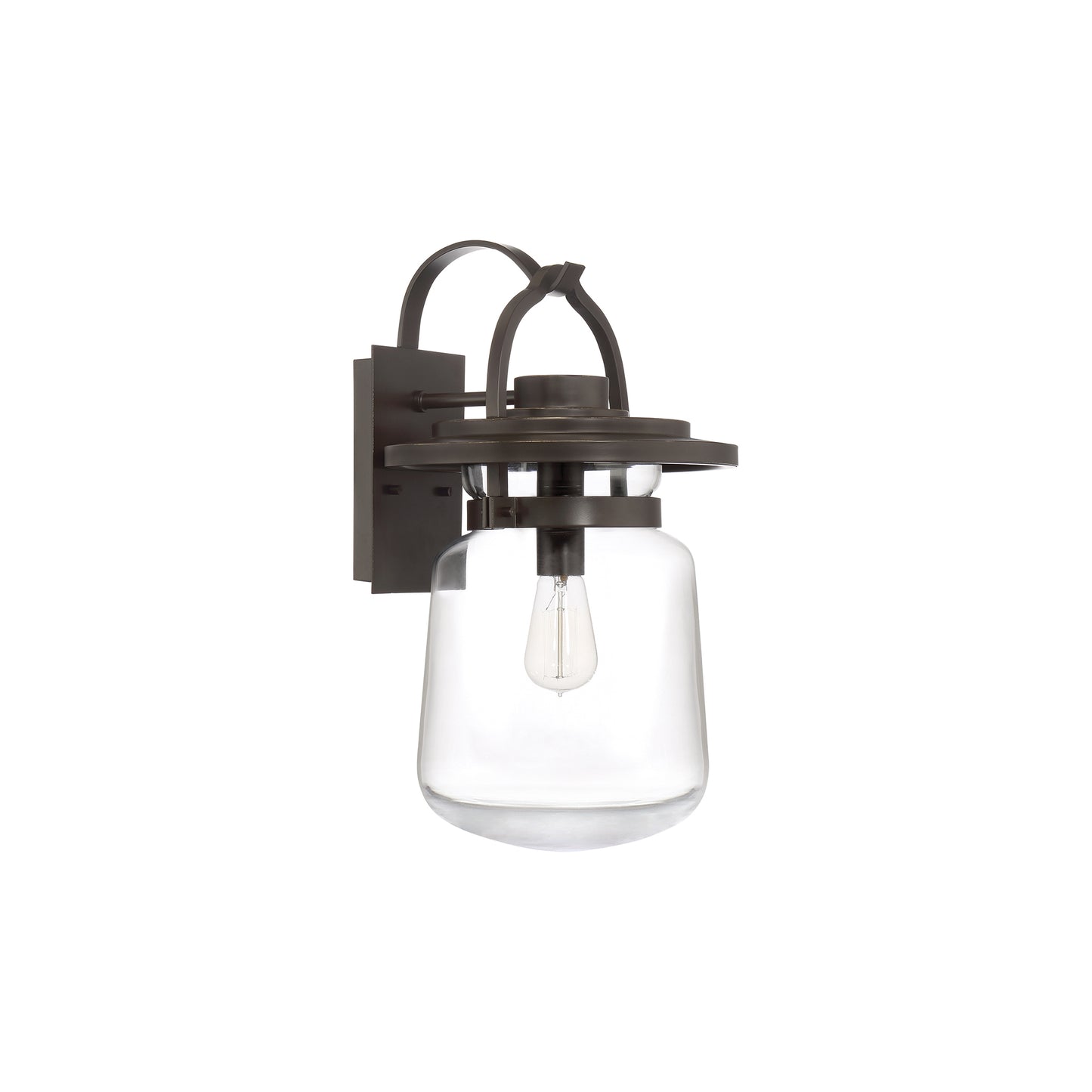 Lasalle 1-Light Wall Lantern in Western Bronze