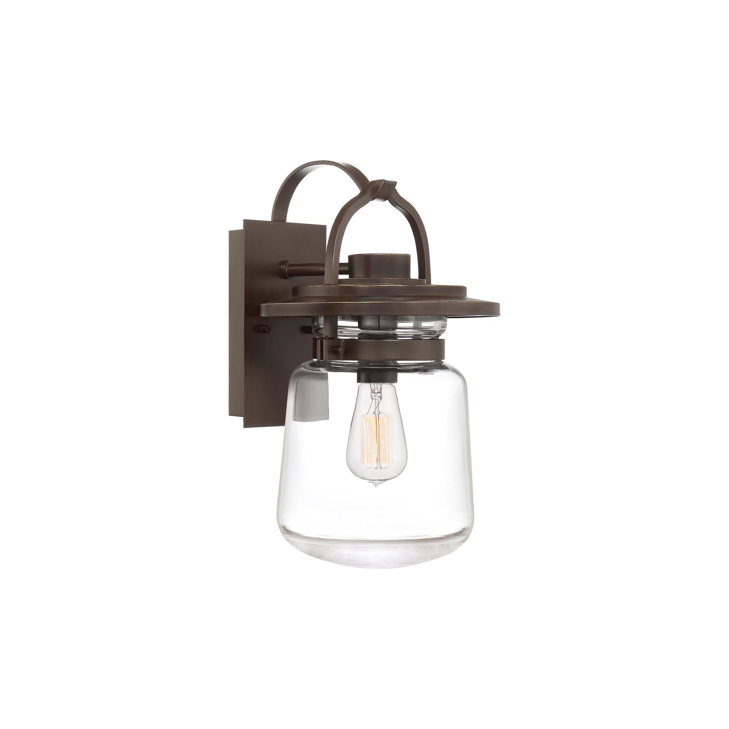 Lasalle 1-Light Wall Lantern in Western Bronze