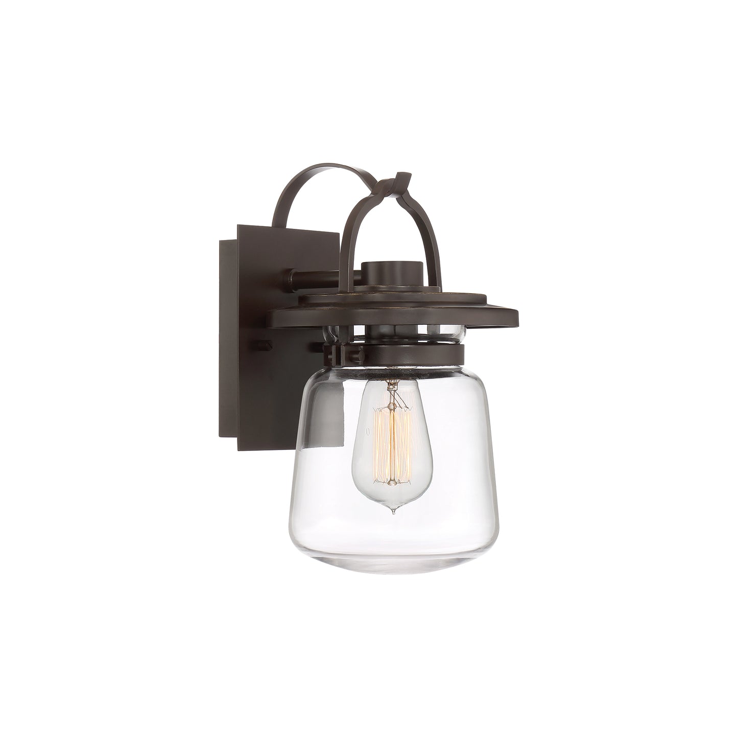 Lasalle 1-Light Wall Lantern in Western Bronze
