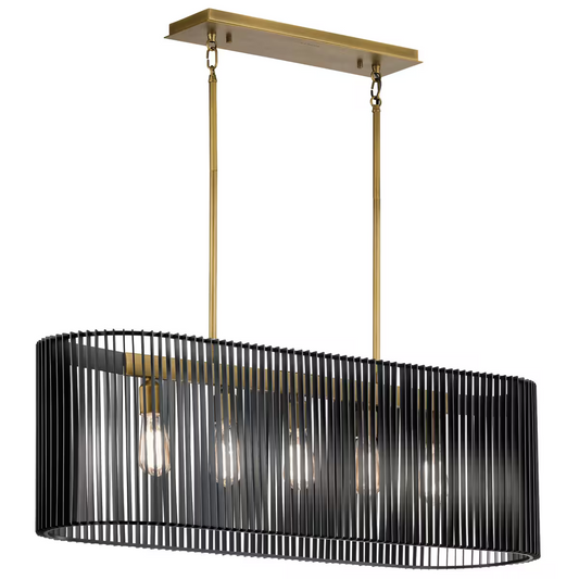Linara 5-Light Linear Pendant Chandelier
