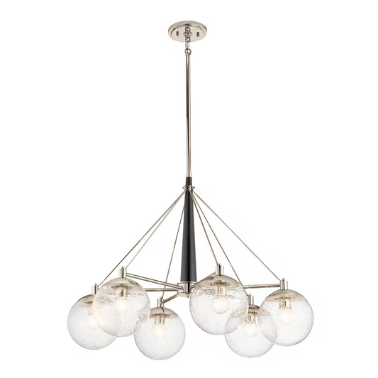 Marilyn 6-Light Chandelier in Polished Nickel