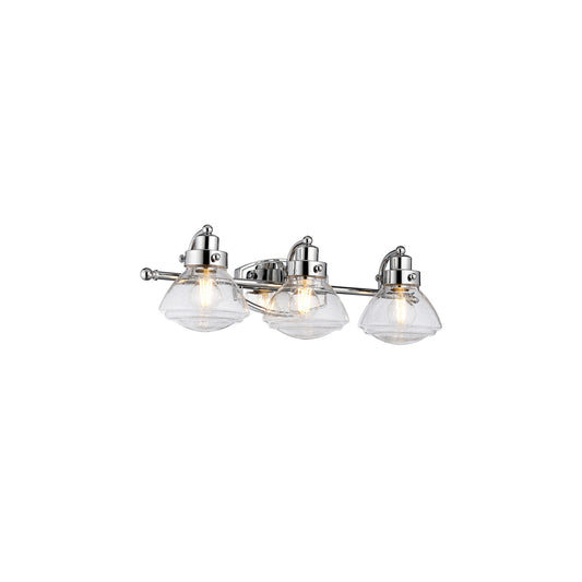 Scholar 3-Light Wall Light in Polished Chrome
