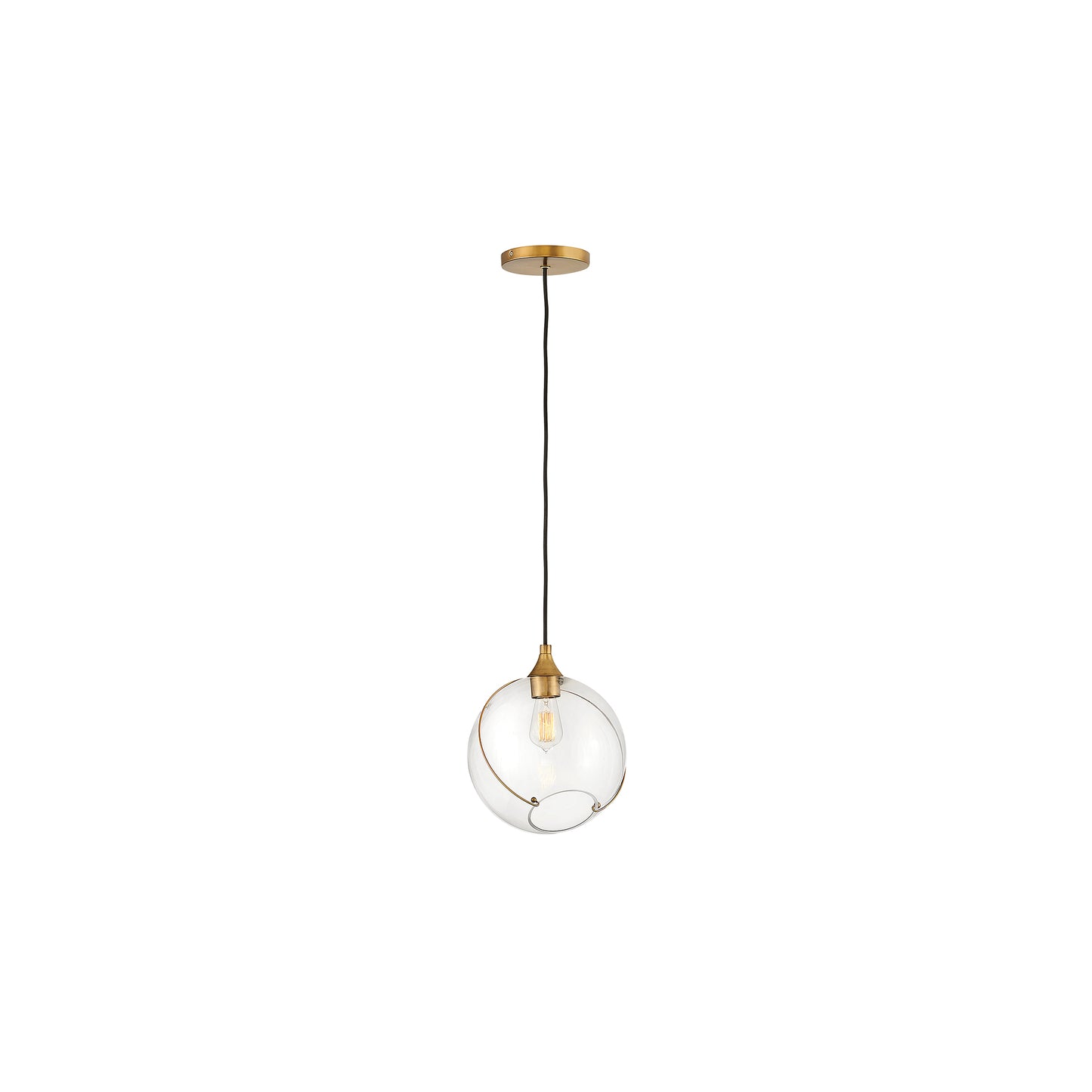 Skye 1-Light Pendant in Heritage Brass
