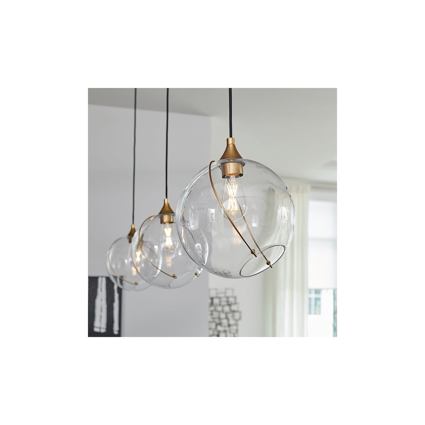 Skye 1-Light Pendant in Heritage Brass