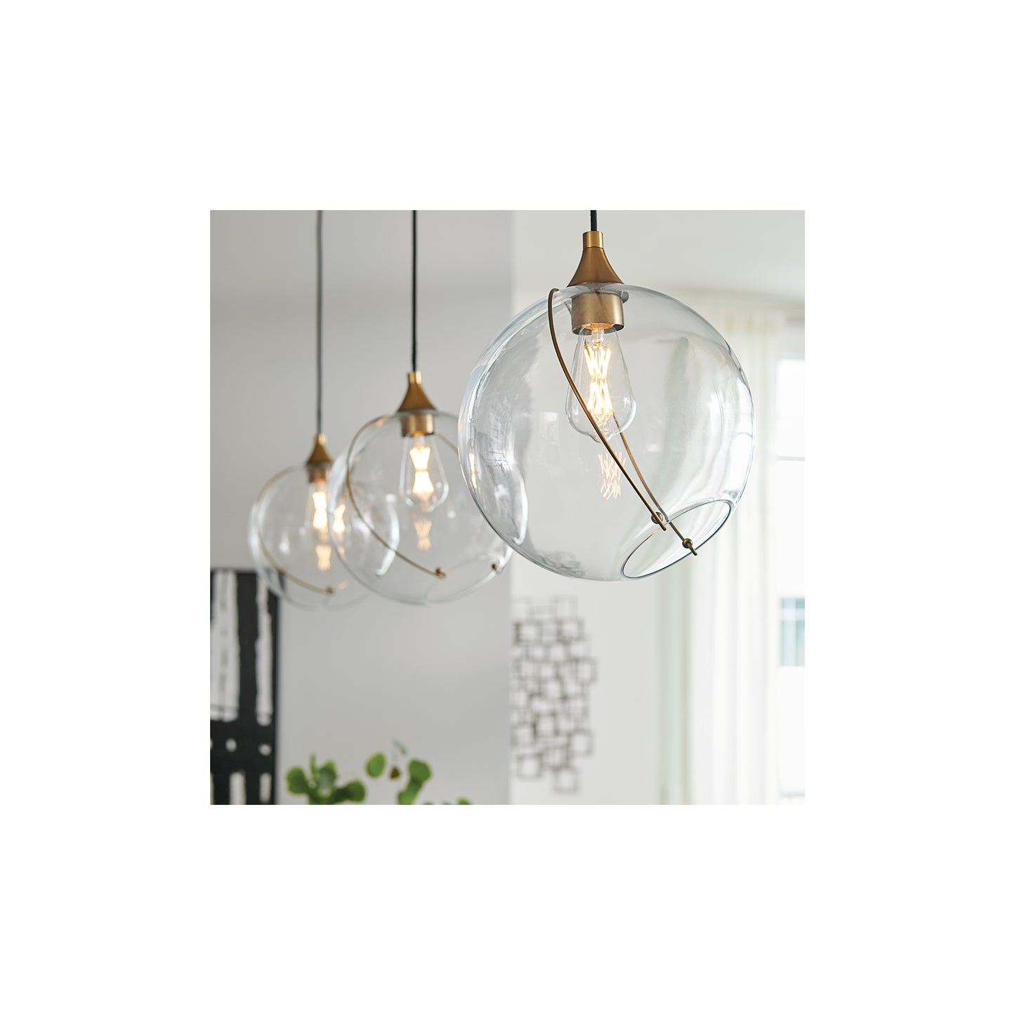 Skye 1-Light Pendant in Heritage Brass