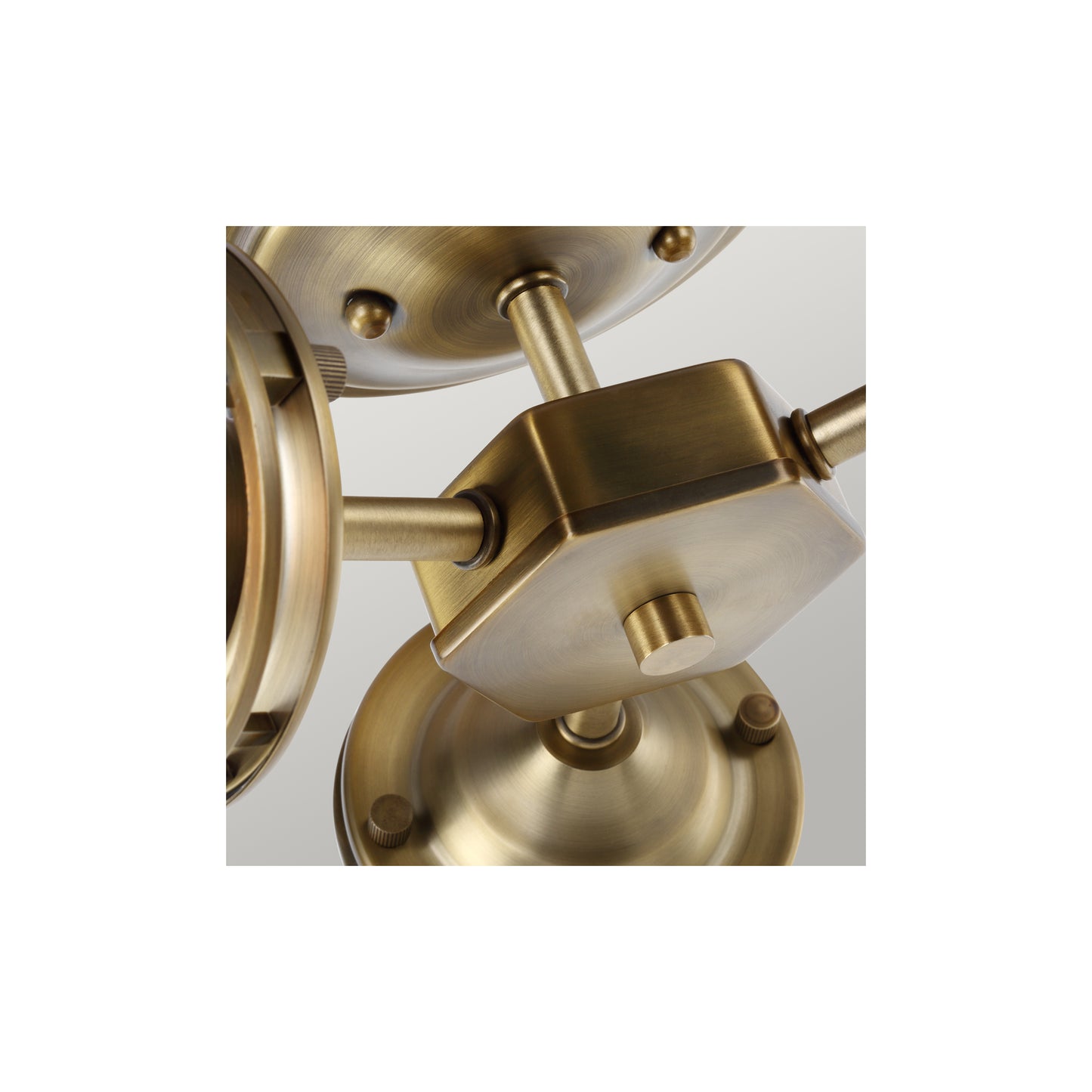 Urban Restoration 3-Light Semi Flush in Dark Antique Brass