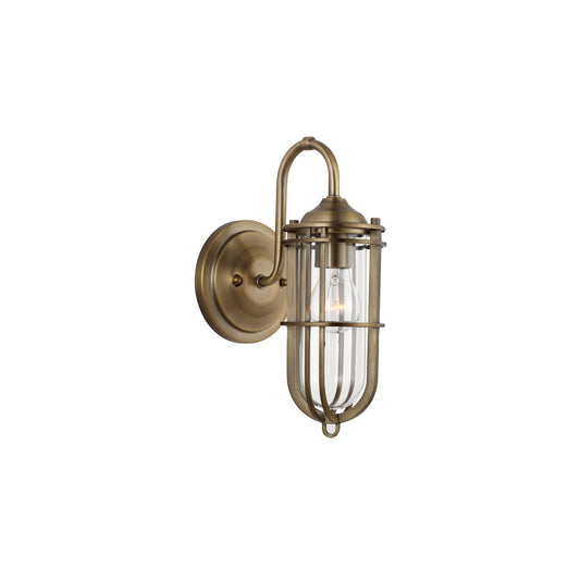 Urban Restoration 1-Light Wall Light in Dark Antique Brass