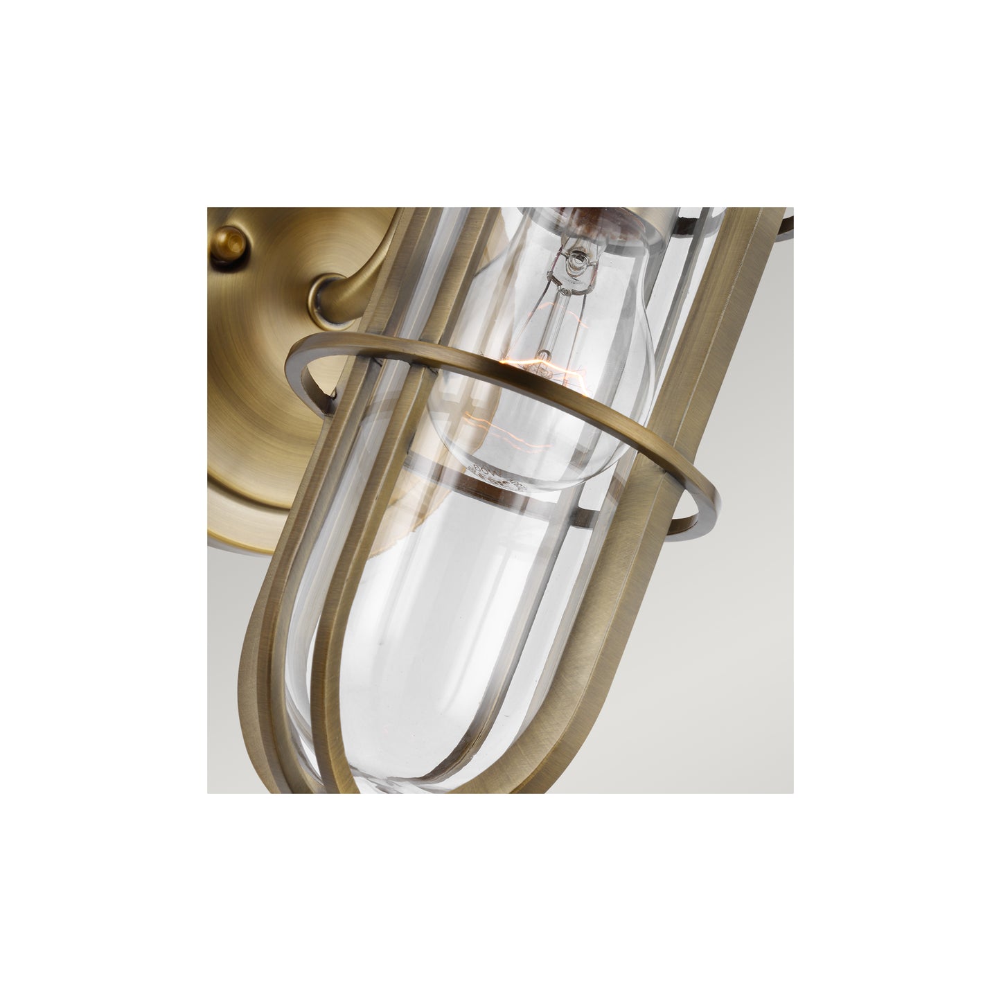Urban Restoration 1-Light Wall Light in Dark Antique Brass