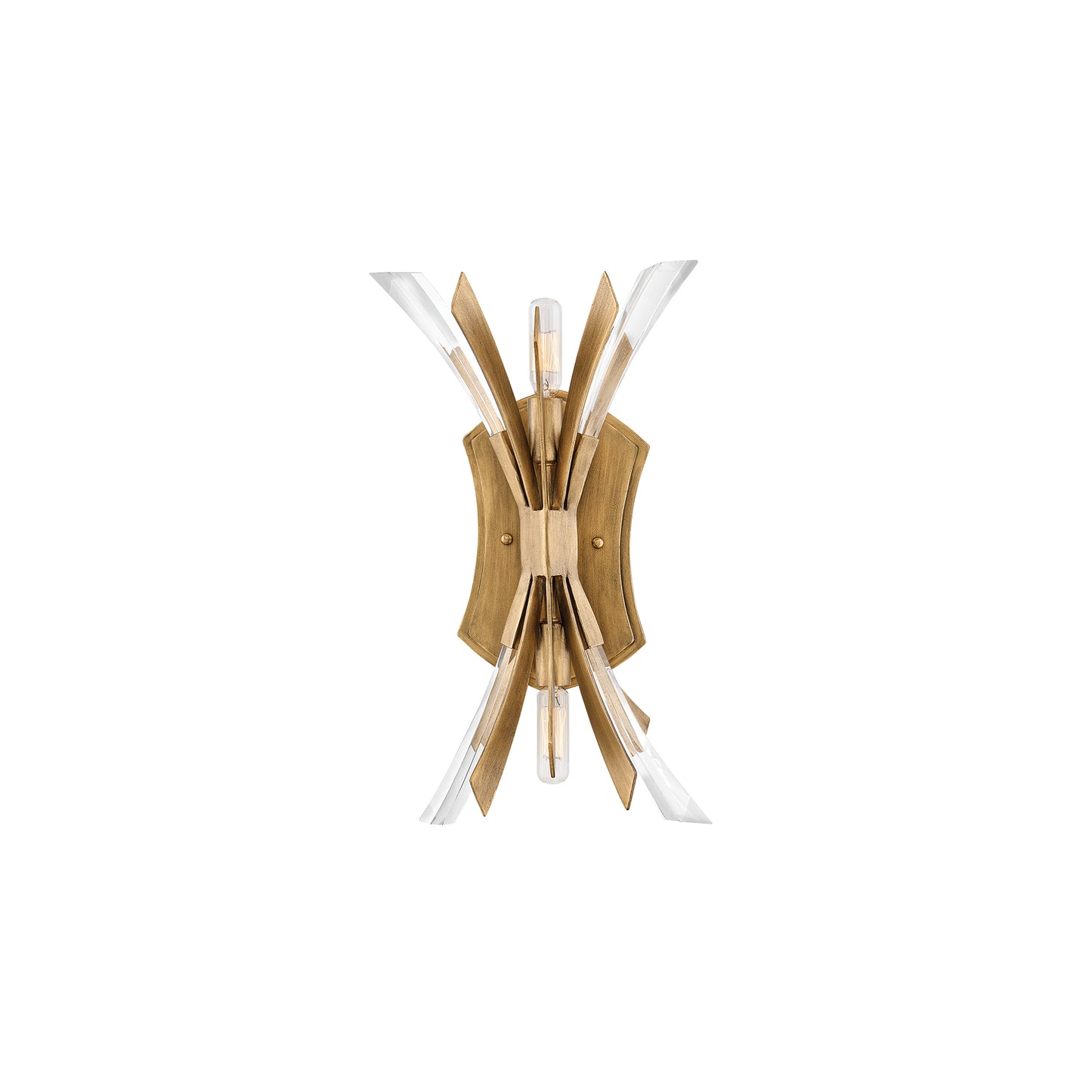 Vida 2-Light Wall Light in Burnished Gold