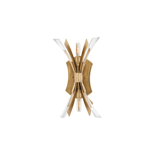 Vida 2-Light Wall Light in Burnished Gold