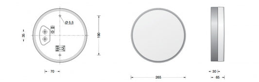 33682 Small LED Crystal Ceiling/Wall Light