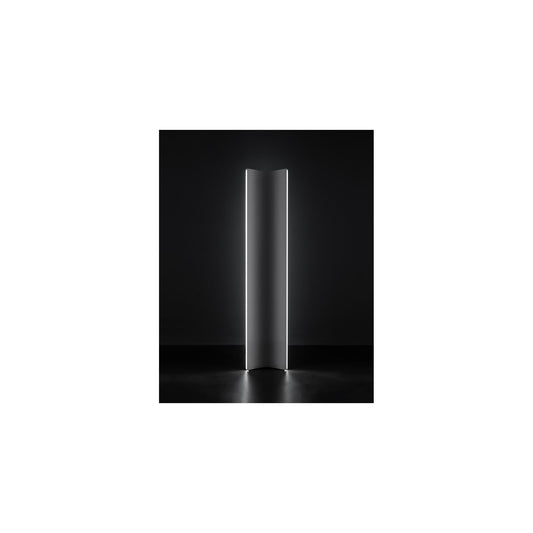 Stanley Floor Lamp in Brushed Stainless Steel