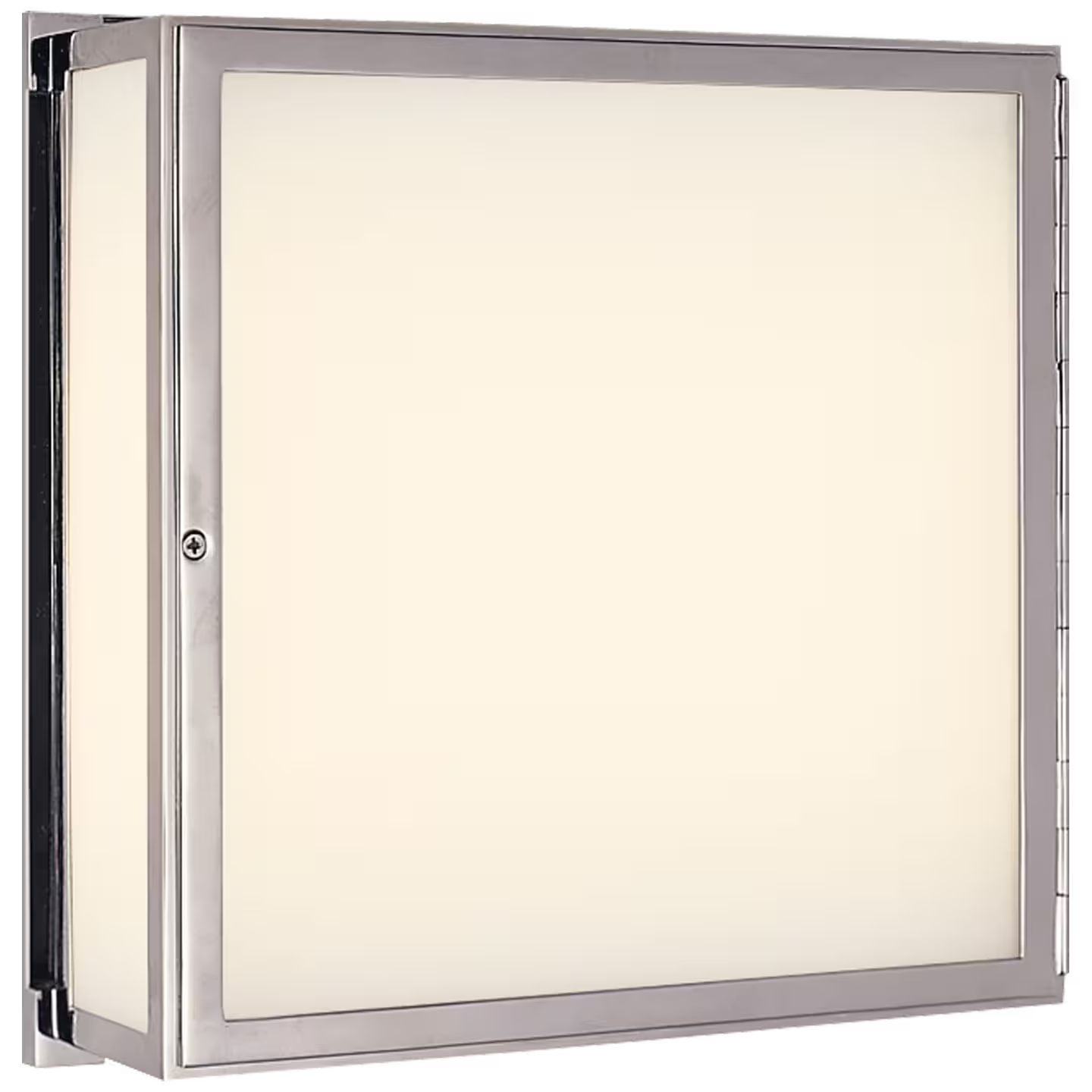 Mercer White Glass Square Box Light