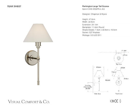 Parkington Tail Sconce