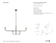 Pedra Two Tier Shallow Chandelier