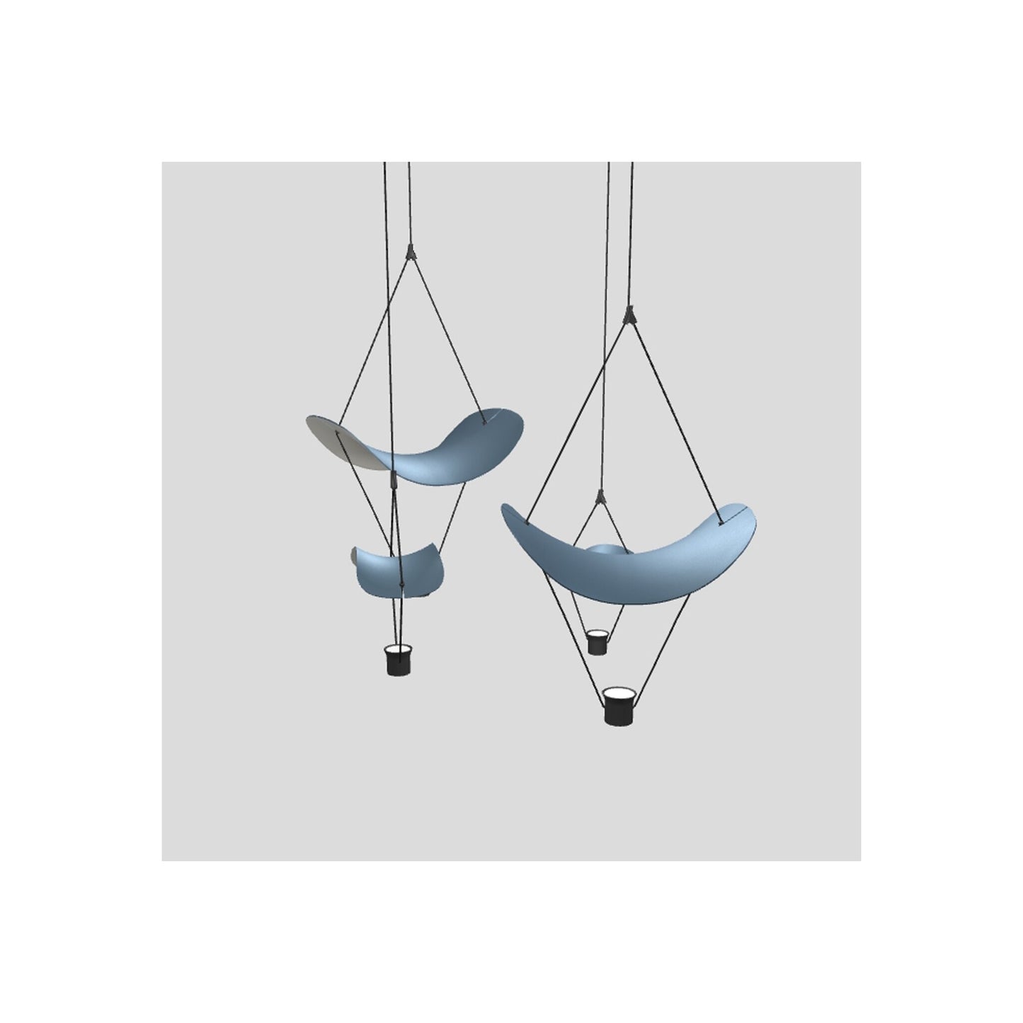 Vollee C2+2 4-Light LED Bar Pendant