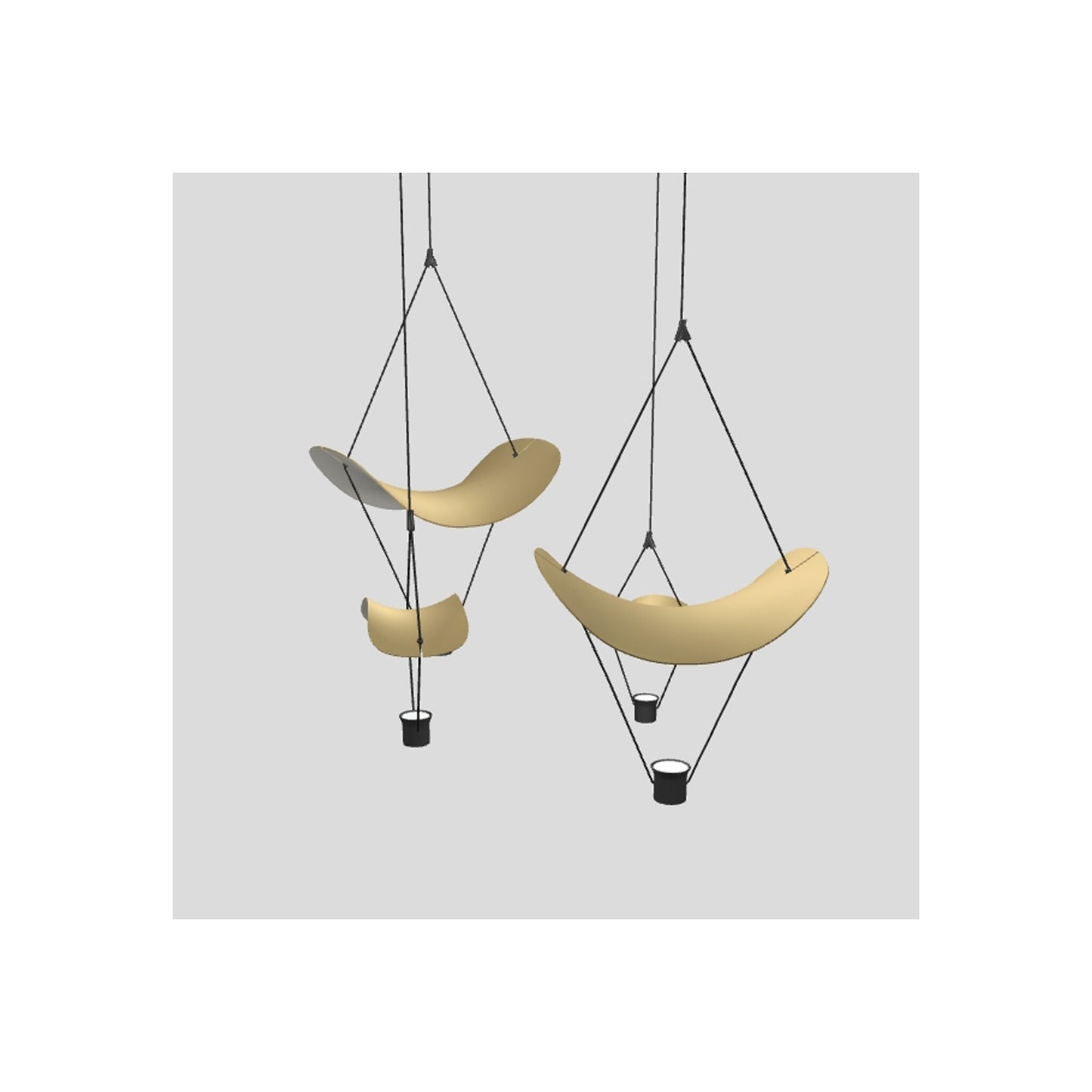 Vollee C2+2 4-Light LED Bar Pendant