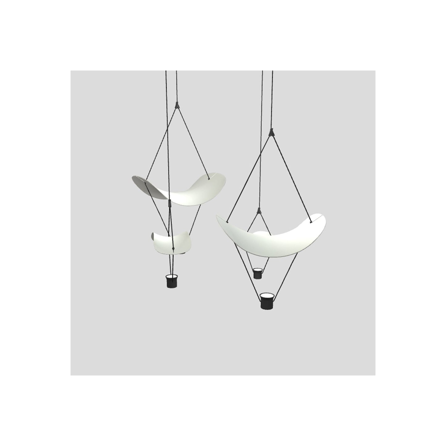 Vollee C2+2 4-Light LED Bar Pendant