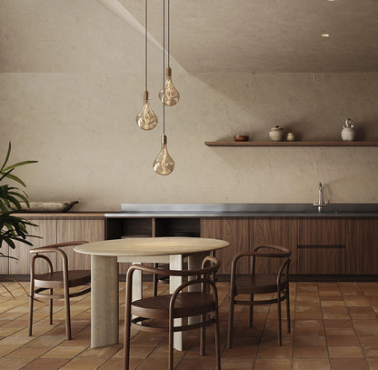 Triple Voronoi II Pendant with White Canopy