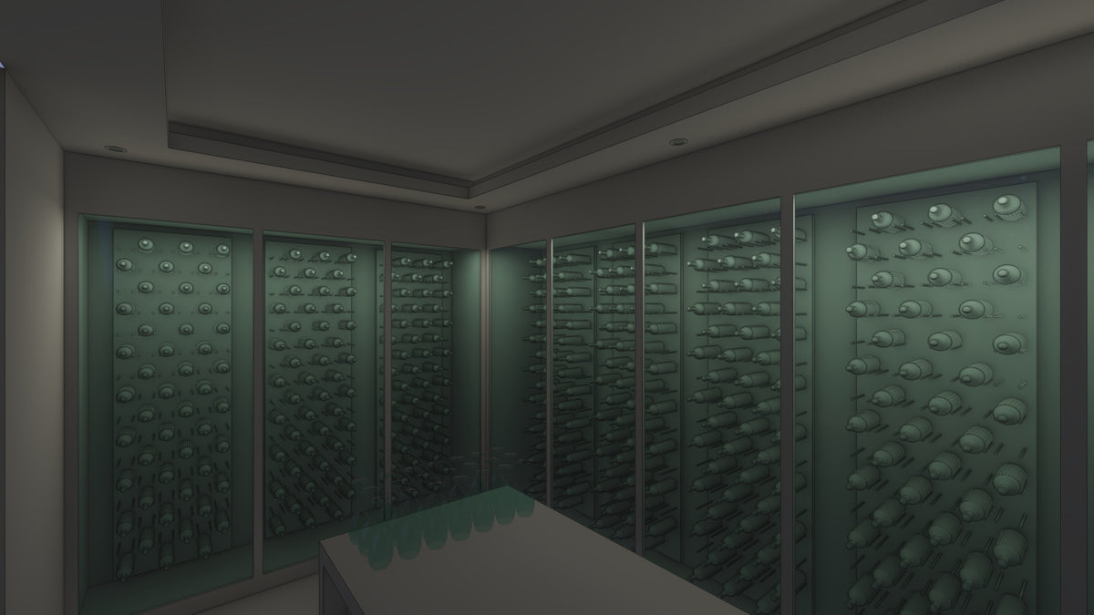Led wine rack integration