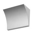 Flos Pochette Up & Down Decorative Wall Light with Die-cast Zamak Alloy Structure in Grey